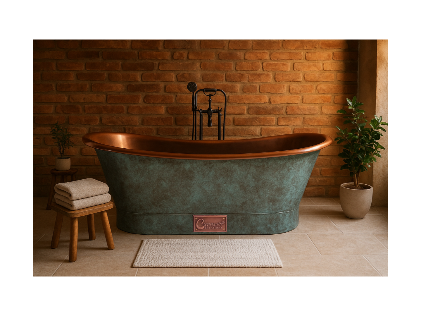 Dual-Tone Copper Bathtubs: A Fusion of Shine and Heritage