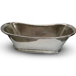 Load image into Gallery viewer, Copper Bathtub Nickel Inside Nickel Outside Hammered 70 x 29 x 27