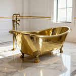 Load image into Gallery viewer, Clawfoot Brass Bathtub