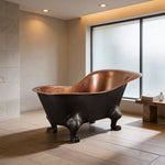 Load image into Gallery viewer, Clawfoot Copper Tub Chinese Style – The Bridgerton Bath
