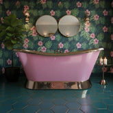 Slanting Base Copper Bathtub Nickel Inside & on Base RAL 4003 Exterior