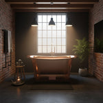 Load image into Gallery viewer, Straight Base Copper Bathtub Full Copper 1500mm