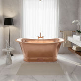 Straight Base Copper Bathtub Full Copper
