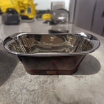 Load image into Gallery viewer, Straight Base Copper Bathtub Nickel Inside & Weathered Antique Finish Copper Outside