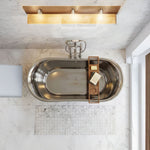 Load image into Gallery viewer, Straight Base Stainless Steel Bathtub Full Steel Finish