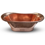 Load image into Gallery viewer, Straight Base Copper Bathtub Hammered Full Copper