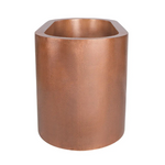Load image into Gallery viewer, Japanese Soaking Tub Double Wall Hammered Antique Copper Bathtub with Seats