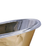 Load image into Gallery viewer, Slanting Base Brass Bathtub Nickel Interior