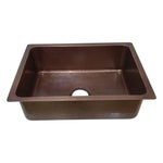 Load image into Gallery viewer, Copper Drop-In Kitchen Sink 23.50 x 17.50 x 8 inch