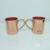 Cylindrical Copper Mugs Plain