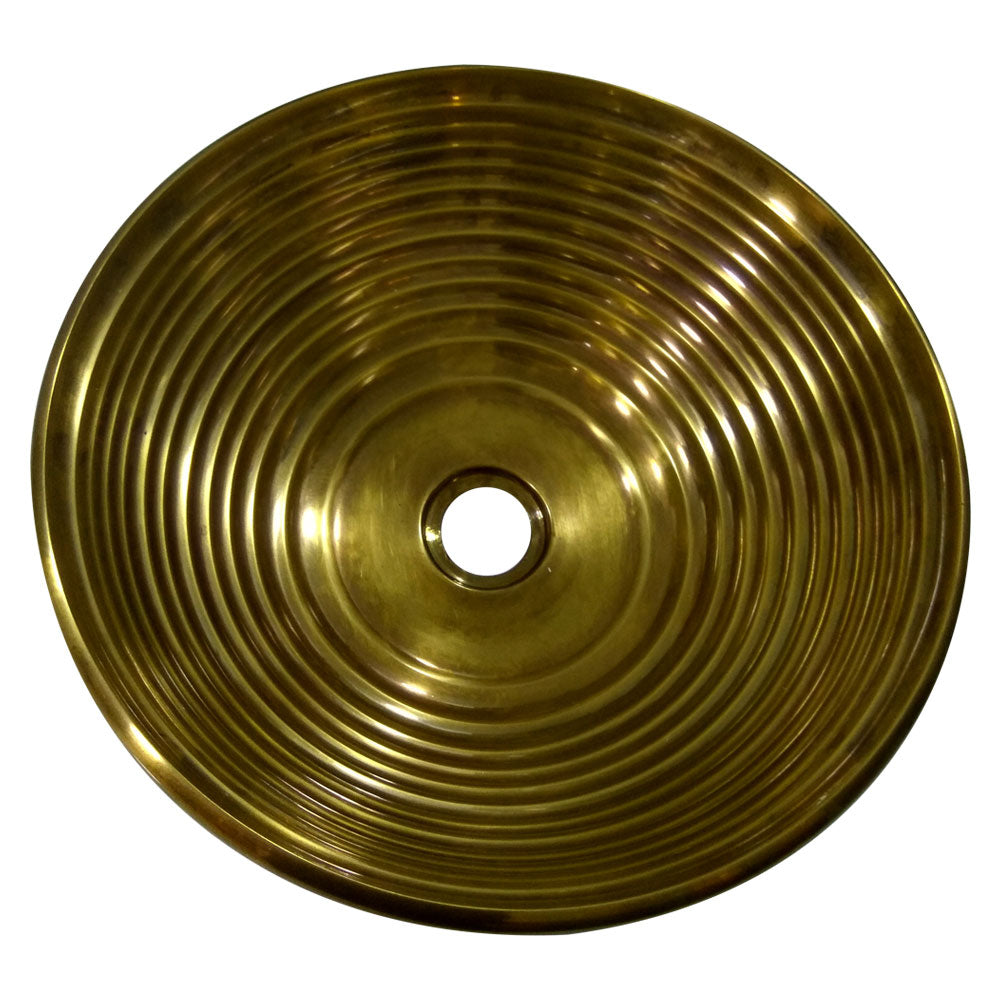 Cast Bronze Sink Round Antique Bronze Finish - Coppersmith Creations