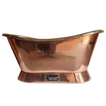 Load image into Gallery viewer, Slanting Base Copper Bathtub Nickel Interior-1500 mm
