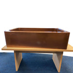 Load image into Gallery viewer, Single Bowl Smooth Front Apron Plain Antique Copper Kitchen Sink