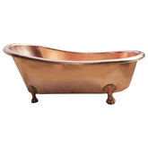 Clawfoot Copper Tub Hammered Single Slipper
