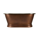 Load image into Gallery viewer, Copper Pedestal Tub Nickel Interiors - Coppersmith Creations