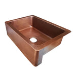 Load image into Gallery viewer, Copper Sink Hammered Front Apron 23.50 x 17.50 x 8 inch