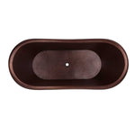 Load image into Gallery viewer, Hammered Dark Copper Double Slipper Tub - Coppersmith Creations