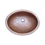 Load image into Gallery viewer, Oval Copper Sink Medium Antique 20 x 15.50 x 6 inch