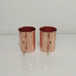 Load image into Gallery viewer, Cylindrical Copper Mugs Hammered