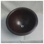 Load image into Gallery viewer, Copper Sink 14x8 Dark Antique Hammered