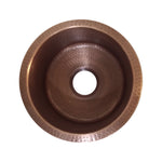 Load image into Gallery viewer, Round Copper Bar Sink 17 x 8 inch