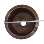 Load image into Gallery viewer, Round Copper Bar Sink 17 x 8 inch