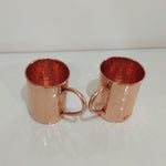 Load image into Gallery viewer, Cylindrical Copper Mugs Hammered