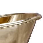 Load image into Gallery viewer, Slanting Base Brass Bathtub Polished Full Brass Finish