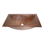 Load image into Gallery viewer, Rectangular Hammered Copper Sink