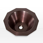 Load image into Gallery viewer, Copper Sink Double Wall Decagon Shape