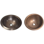 Load image into Gallery viewer, Hammered Antique Copper Bowl Sink - Coppersmith Creations