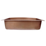 Load image into Gallery viewer, D Shape Vine Design Front Apron Copper Kitchen Sink