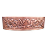 Load image into Gallery viewer, D Shape Petal Front Apron Copper Kitchen Sink