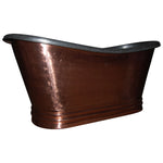 Load image into Gallery viewer, Freestanding Copper Bathtub Nickel Inside