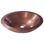 Load image into Gallery viewer, Round Copper Sink Hammered 18 x 5