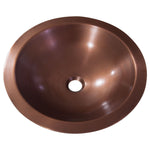 Load image into Gallery viewer, Round Copper Sink Hammered 18 x 5