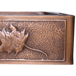 Load image into Gallery viewer, Single Bowl Maple Leaf Front Apron Copper Kitchen Sink