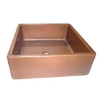 Load image into Gallery viewer, Square Double Wall Copper Sink - Coppersmith Creations