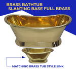 Load image into Gallery viewer, Brass Tub Style Sink