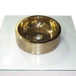 Load image into Gallery viewer, Brass Sink Pattern Exterior Double Wall Design - Coppersmith Creations
