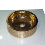 Load image into Gallery viewer, Brass Sink Pattern Exterior Double Wall Design - Coppersmith Creations