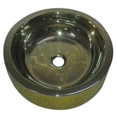 Double Wall Brass Sink Lustrous Nickel Finish Inside Coppersmith Creations