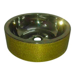 Load image into Gallery viewer, Double Wall Brass Sink Lustrous Nickel Finish Inside Coppersmith Creations