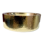 Load image into Gallery viewer, Brass Sink Hammered Pattern Exterior & Smooth Interior Double Wall
