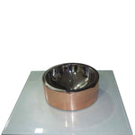 Load image into Gallery viewer, Double Wall Copper Sink Nickel Inside Shiny Copper Outside - Coppersmith Creations