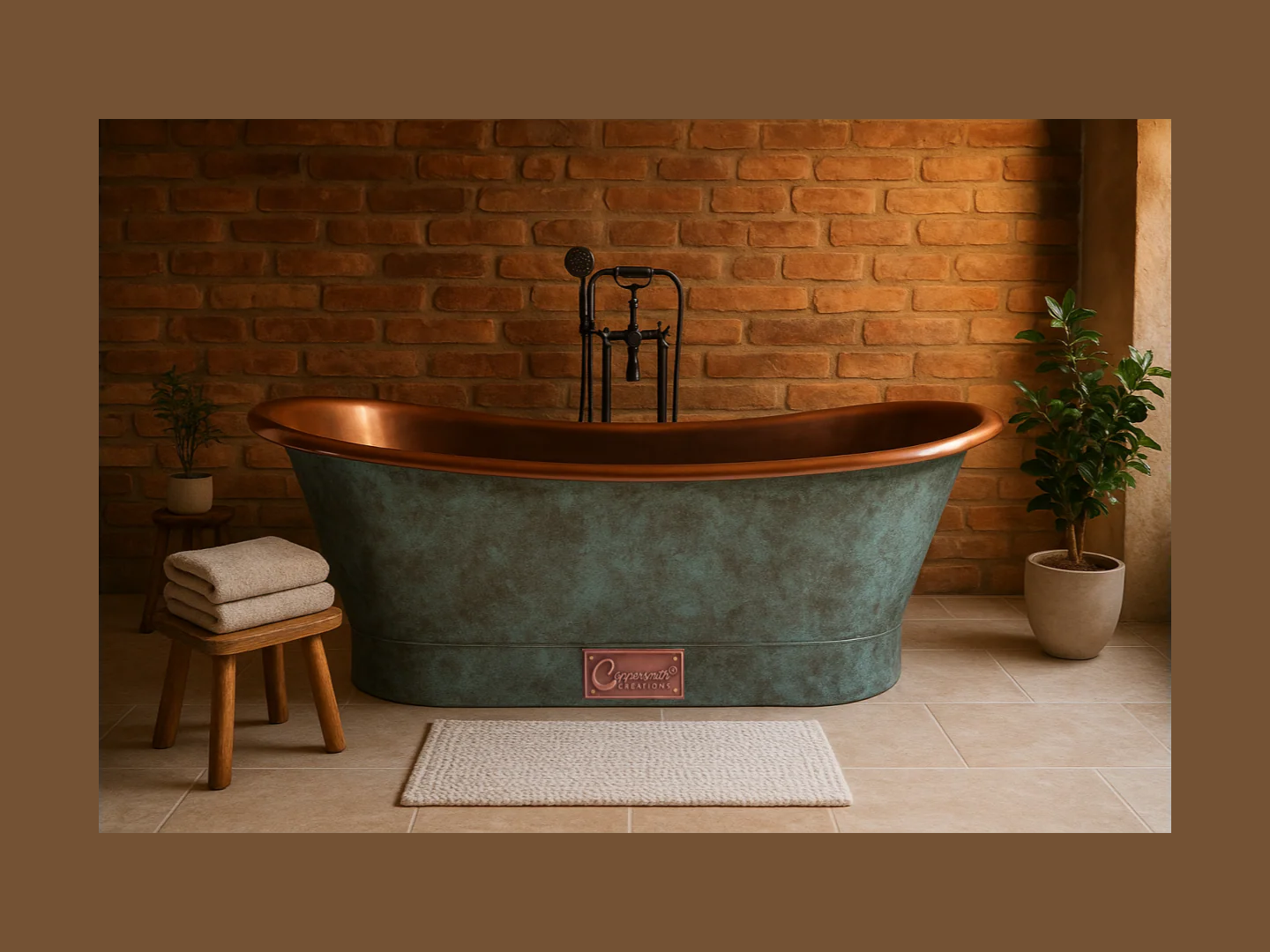 Dual-Tone Copper Bathtubs: A Fusion of Shine and Heritage