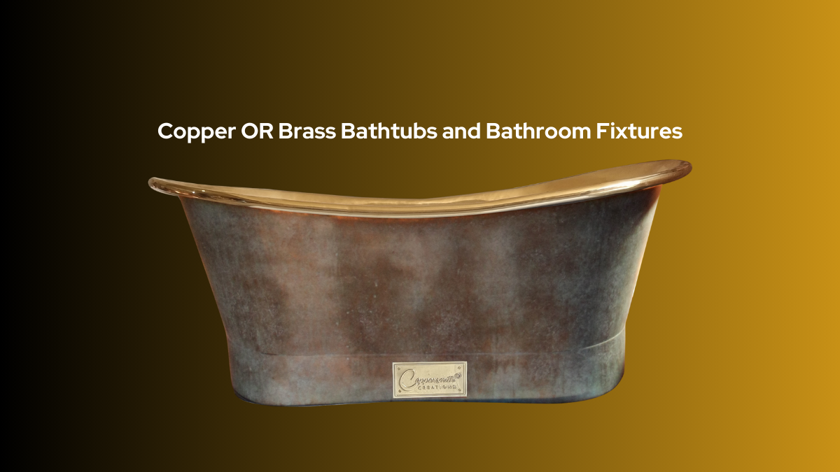 Perfect harmony: uniting copper or brass bathtubs with bathroom fixtures