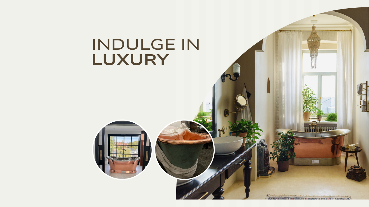 Unveiling opulence: redefine bathing with the elegance of copper bathtubs