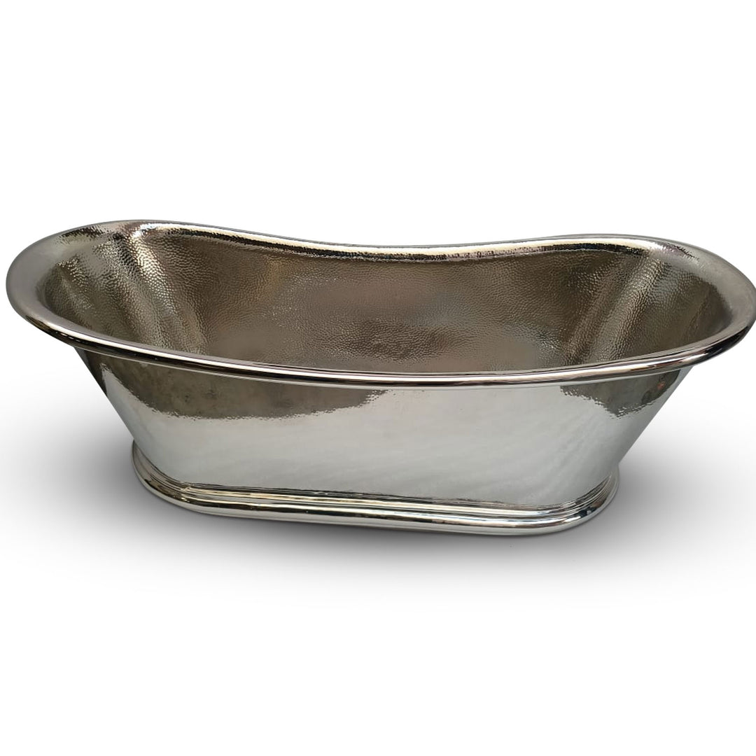 Copper Bathtub Nickel Inside Nickel Outside Hammered 70 x 29 x 27