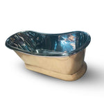Load image into Gallery viewer, 2000mm Slanting Base Brass Bathtub Nickel Interior (No Branding Plaque)

